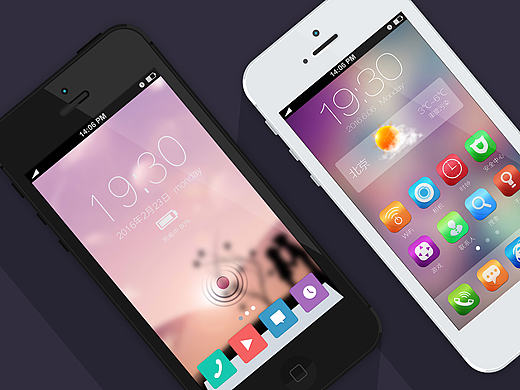 2014年做过的手机主题（个人主页-ZMjI2Njc1NDA=） - 主题/皮肤 - 站酷设计师豆苗来咯原创素材 - 站酷ZCOOL