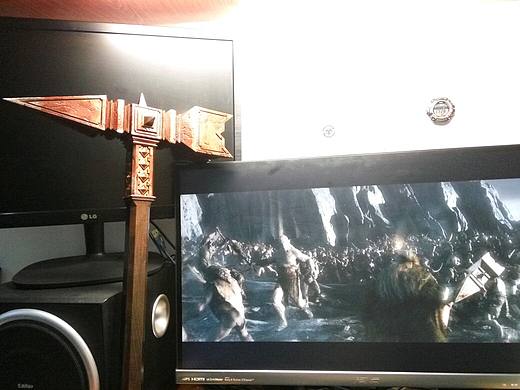 霍比特人电影道具，索恩主锤 （涂装版）