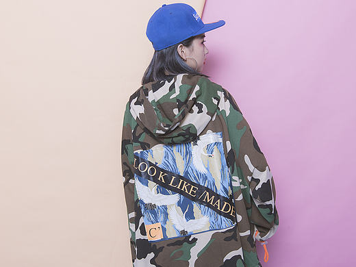 欧美潮牌街头迷彩卫衣