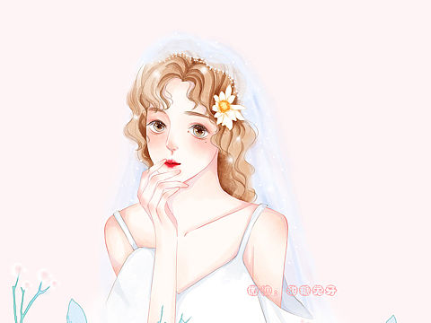 原创少女插画（个人主页-ZNDQ5NjE0MjQ=） - 商业插画 - 站酷设计师绿夏时间原创素材 - 站酷ZCOOL