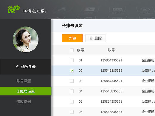 【网页设计】-微加后台