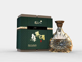 高档酒瓶设计及包装设计