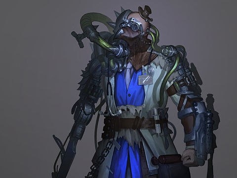 人設(shè) 朋克（個(gè)人主頁(yè)-ZMjQyNjg3OTI=） - 游戲原畫(huà) - 站酷設(shè)計(jì)師SXGKBDT原創(chuàng)素材 - 站酷ZCOOL