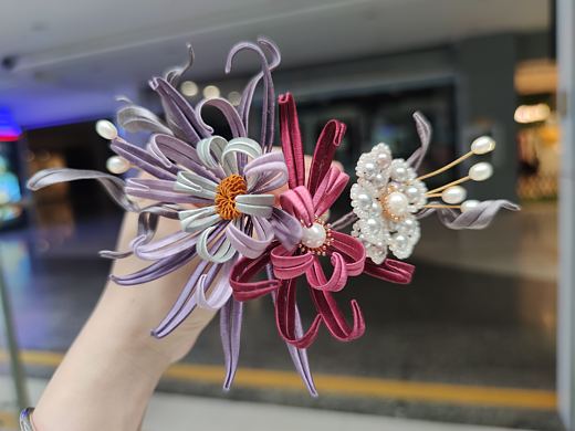 纏花《菊》（個(gè)人主頁(yè)-ZNTI1NDY4MDQ=） - 首飾設(shè)計(jì) - 站酷設(shè)計(jì)師金水蒖原創(chuàng)素材 - 站酷ZCOOL