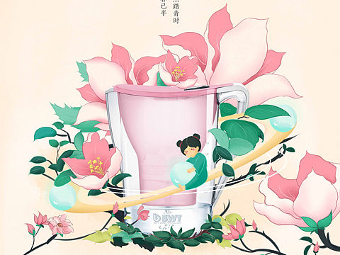 BWT春分节气图（个人主页-ZMjY3NjExMTI=） - 海报 - 站酷设计师YOYO_WU原创素材 - 站酷ZCOOL