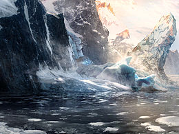 唐智临_matte painting_雪山