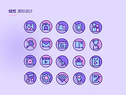 蠢萌蠢萌線性圖標(biāo)