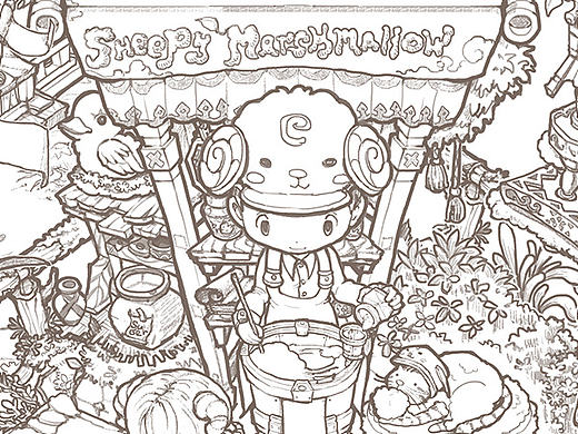 线稿 | Sheepy Marshimallow