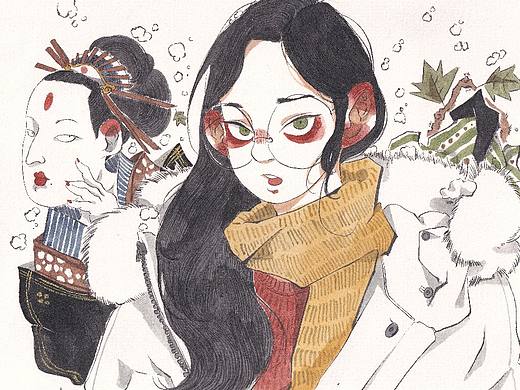 天气凉了，所以我慢慢多加了些衣服