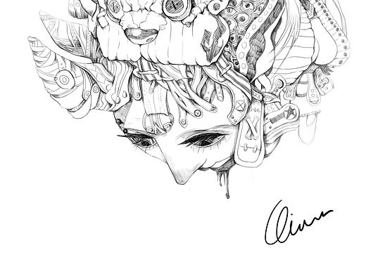 手绘线描练习《鼻涕虫》
