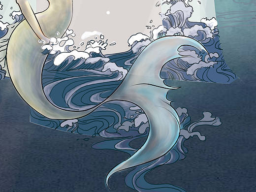 人魚2（個人主頁-ZMjIwNzM3MjA=） - 新銳潮流插畫 - 站酷設(shè)計師夏至ZHI原創(chuàng)素材 - 站酷ZCOOL