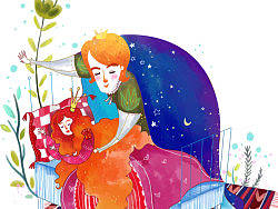 儿童插画-仿水彩绘本，童话系世界~