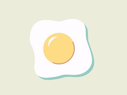 扁平化鸡蛋图标 egg icon