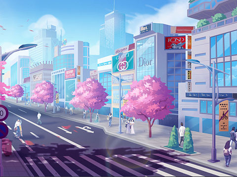 日系场景