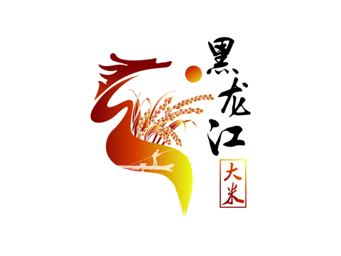 《黑龙江大米》logo设计