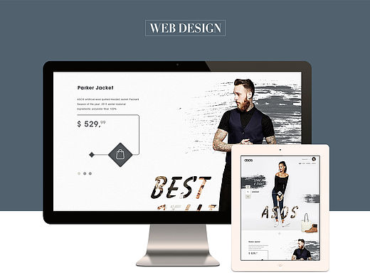 一款ASOS服装首页