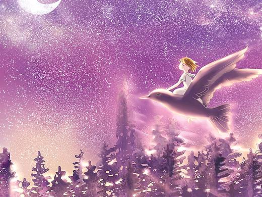 关于少女和星空（个人主页-ZNDQyNzMwMzI=） - 商业插画 - 站酷设计师Tangbaozz原创素材 - 站酷ZCOOL