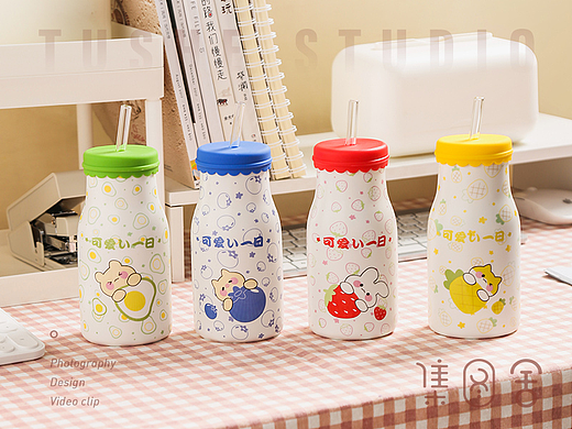 商业拍摄-陶瓷牛奶杯