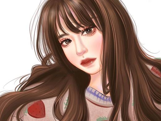 手绘头像（个人主页-ZNTQ3MDEwNjA=） - 创作习作 - 站酷设计师Aixp原创素材 - 站酷ZCOOL