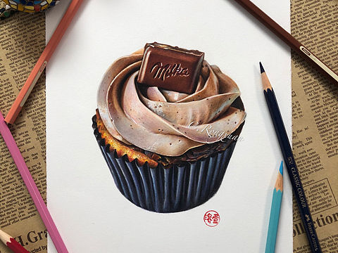 【RX】Chocolate cupcake:cake: