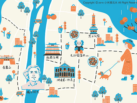 长沙地图局部