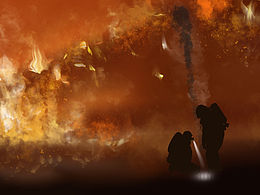 火堆里救火的英雄