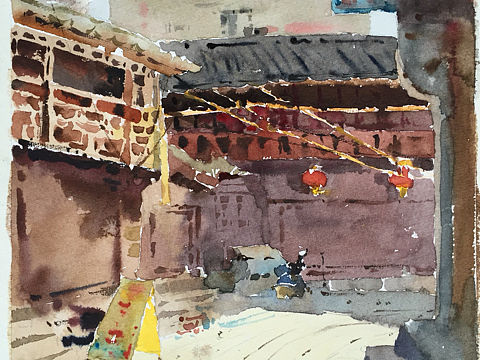 寫生德夯（個(gè)人主頁(yè)-ZMTYzNDkyMjg=） - 繪畫 - 站酷設(shè)計(jì)師白鶴鶴水彩原創(chuàng)素材 - 站酷ZCOOL