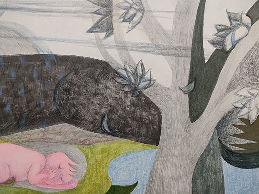 绘本创作:摸鱼中