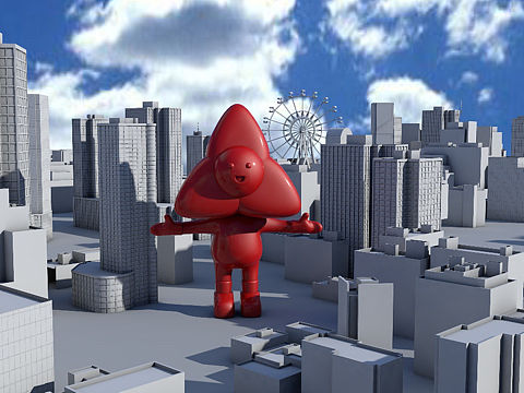 城市那么空(IP形象三角梅)