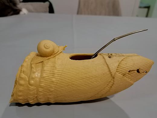 竹风系列—竹笋蜗牛水盂