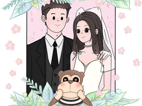 定制卡通全家福