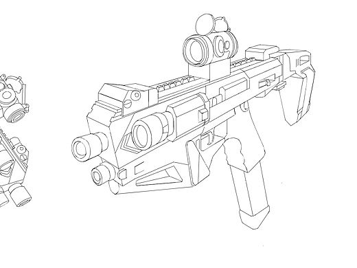 最近的一条枪械练习（个人主页-ZNDYwNTEyNDQ=） - 创作习作 - 站酷设计师xemezero原创素材 - 站酷ZCOOL