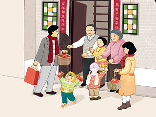 本来生活春节插画