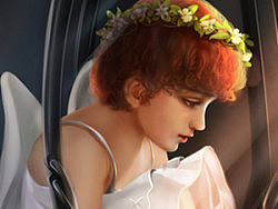 奇幻插画培训作品-囚禁天使