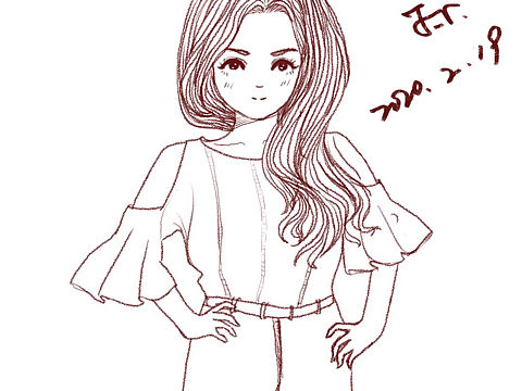 少女系列(线稿)