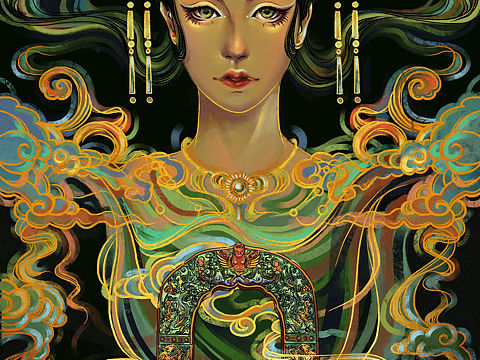 南京大报恩寺琉璃塔拱门 拟人