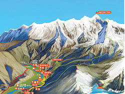 雅鲁藏布大峡谷景区地图