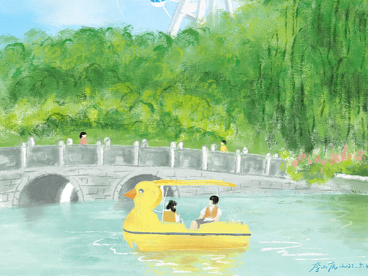 夏日的公园