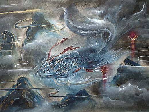 混浊中的鱼神（个人主页-ZNTAxOTU0NDg=） - 绘画 - 站酷设计师老叶嗨原创素材 - 站酷ZCOOL