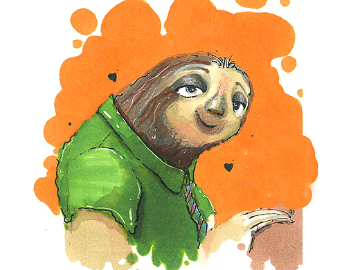 闪电/flash(三趾树懒) 演员:雷蒙德·s·佩尔西 一只名为"闪电"的树懒