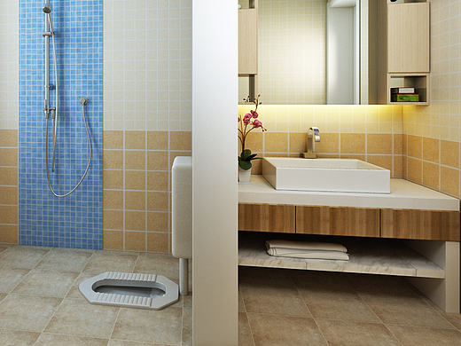 北欧 卫生间（个人主页-ZMTg5MzEzNTI=） - 家装设计 - 站酷设计师桃子味硬糖原创素材 - 站酷ZCOOL