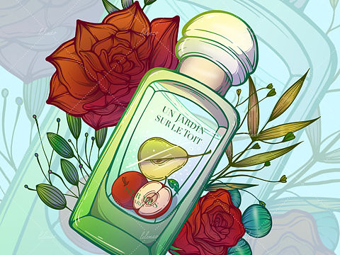 香水插畫(huà)（個(gè)人主頁(yè)-ZNjA3Njk4Mjg=） - 商業(yè)插畫(huà) - 站酷設(shè)計(jì)師lelemao吖原創(chuàng)素材 - 站酷ZCOOL