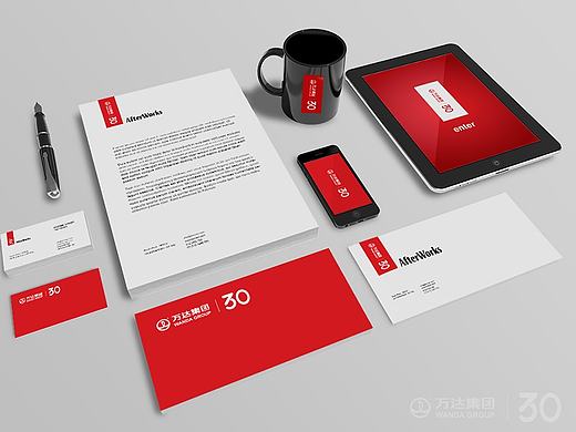 万达“30周年庆”logo设计