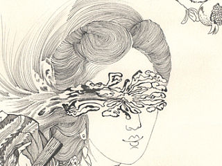 当窗理云鬓，对镜贴花黄