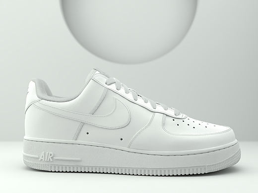 耐克 空军建模渲染（个人主页-ZNTM2NzcwMDg=） - 鞋履设计 - 站酷设计师悠然下南山原创素材 - 站酷ZCOOL