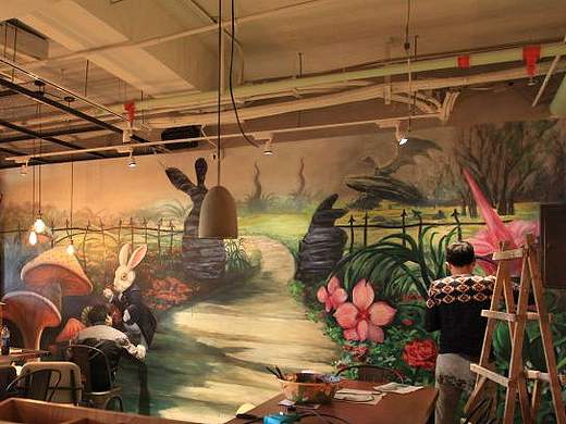 我的手绘墙作品——艺芭ART手绘北京工作室