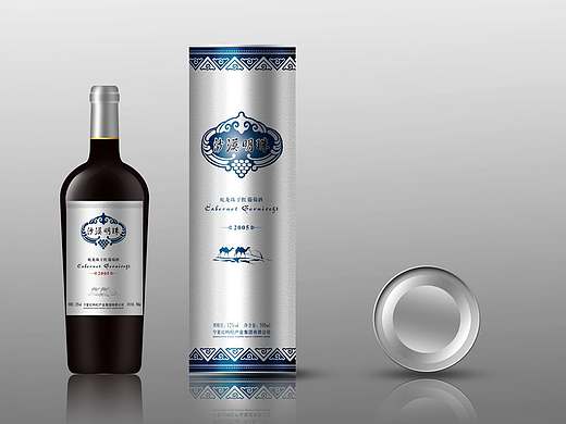 启智品牌设计:沙漠明珠干红酒盒作品