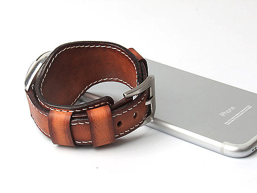 禹匠纯手工手表带复古擦色