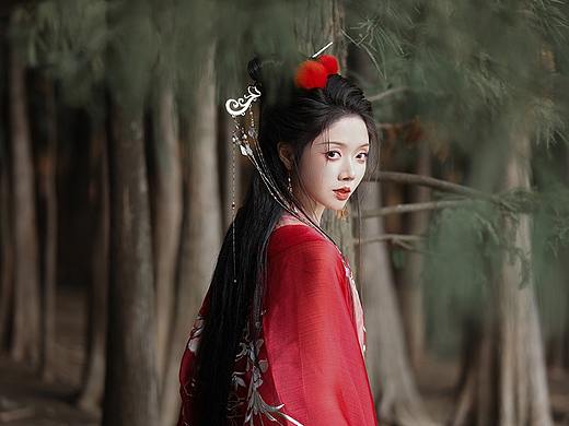 见我山间舞红袖，万华褪去已是秋