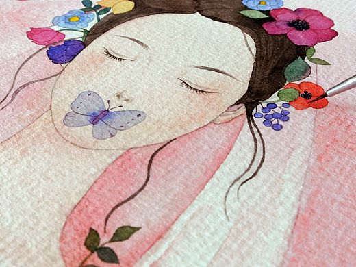 两幅插画步骤分享